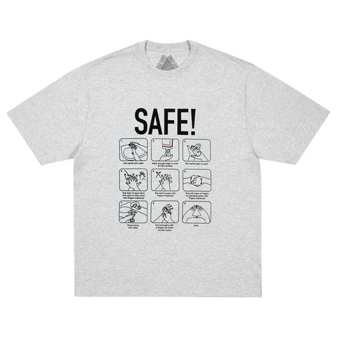 Palace SAFE T-SHIRT GREY MARL