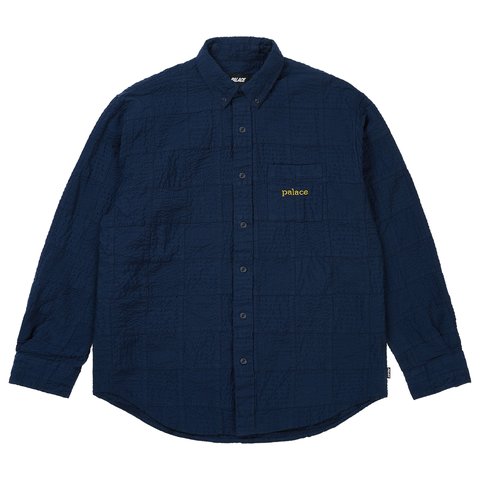 Palace SEER PATCH OXFORD SHIRT NAVY