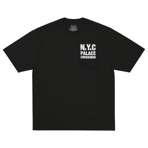 Palace SHOP NUMBERS T-SHIRT BLACK