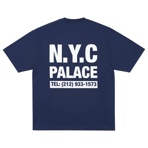 Palace SHOP NUMBERS T-SHIRT NAVY - Colorway