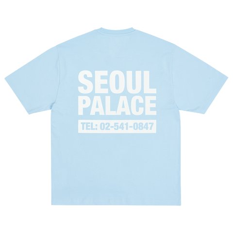 Palace SHOP NUMBERS T-SHIRT PERFECT BLUE - Colorway