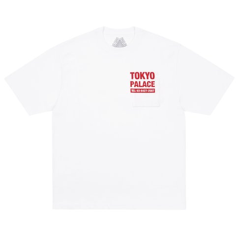 Palace SHOP NUMBERS T-SHIRT WHITE