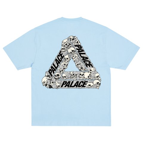 Palace SKULL TRI T-SHIRT PERFECT BLUE - Colorway