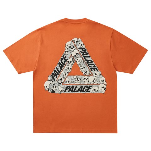 Palace SKULL TRI T-SHIRT POP ORANGE - Colorway