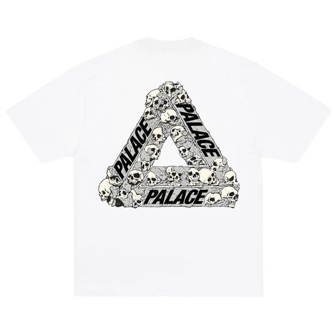 Palace SKULL TRI T-SHIRT WHITE - Colorway
