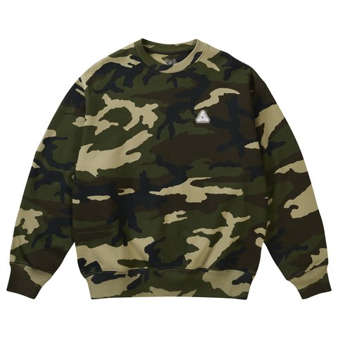 Palace SOFAR CREW WOODLAND CAMO
