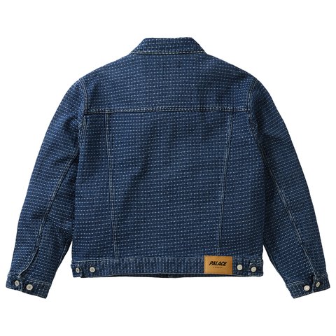 Palace STITCH DENIM JACKET MID INDIGO - Colorway