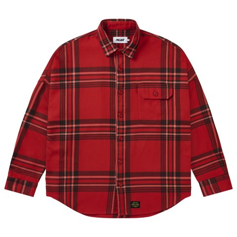 Palace SURPLUS FLANNEL SHIRT RED
