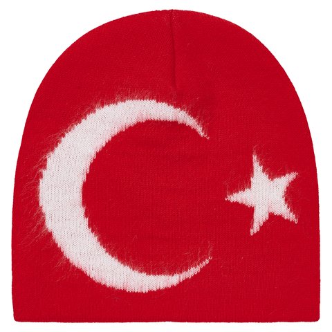 Palace TOO HAIRY FLAG NEIN CUFF BEANIE TURKIYE