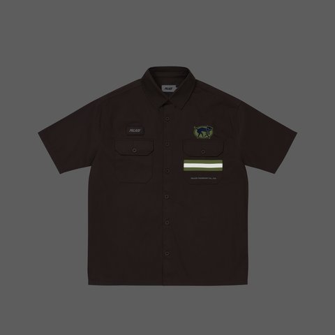 Palace TRANSPORT SHIRT BROWN - Colorway