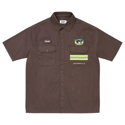 Palace TRANSPORT SHIRT BROWN