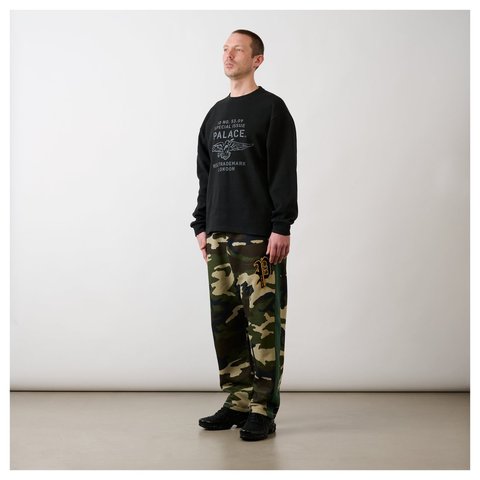 Palace DOVE STAMP WAFFLE LONGSLEEVE BLACK - Style 5