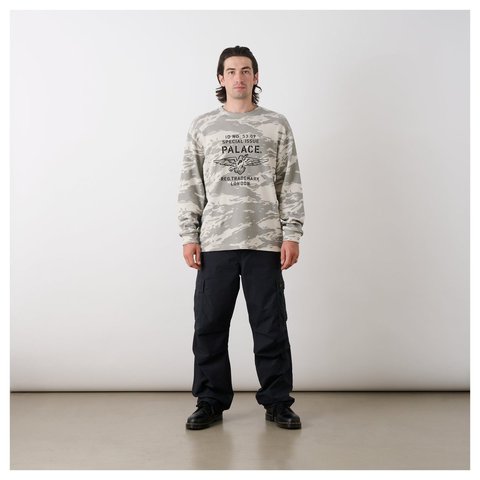 Palace DOVE STAMP WAFFLE LONGSLEEVE SNOW CAMO - Style 5