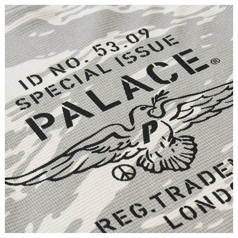 Palace DOVE STAMP WAFFLE LONGSLEEVE SNOW CAMO - Style 5
