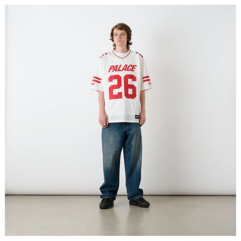 Palace MESH TEAM JERSEY WHITE - Style 7