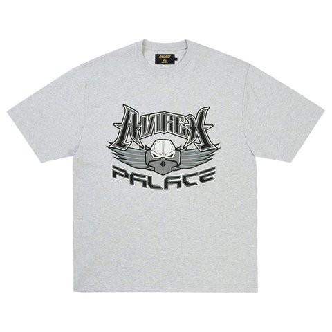 Palace PALACE AVIREX T-SHIRT GREY MARL - Style 3