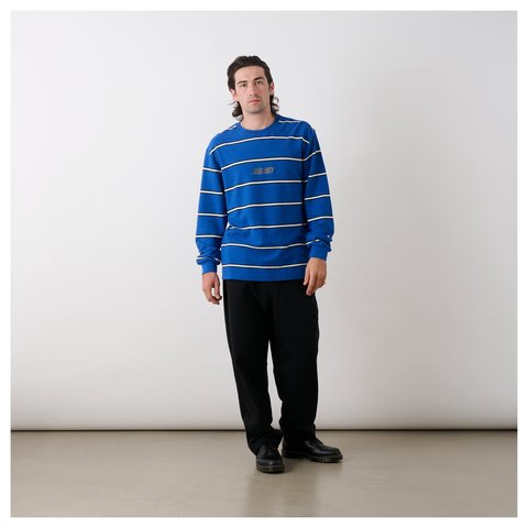 Palace PALACE DUO STRIPE LONGSLEEVE CLASSY BLUE - Style 5