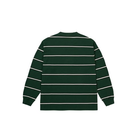 Palace PALACE DUO STRIPE LONGSLEEVE RACEY GREEN - Style 5