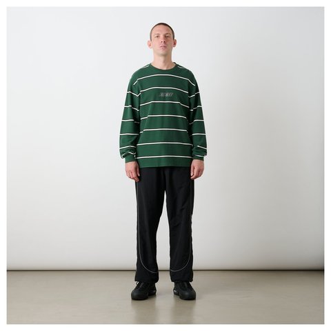 Palace PALACE DUO STRIPE LONGSLEEVE RACEY GREEN - Style 5