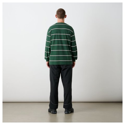 Palace PALACE DUO STRIPE LONGSLEEVE RACEY GREEN - Style 5