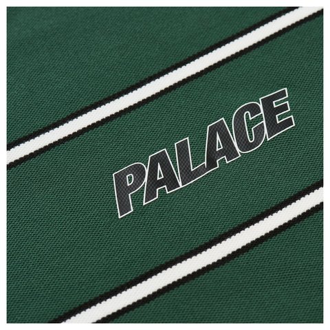 Palace PALACE DUO STRIPE LONGSLEEVE RACEY GREEN - Style 5