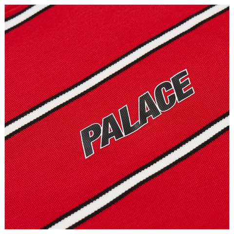 Palace PALACE DUO STRIPE LONGSLEEVE RACEY RED - Style 5