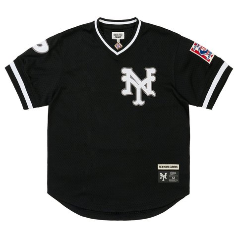 Palace PALACE NEW YORK CUBANS MESH V-NECK JERSEY BLACK - Style 5