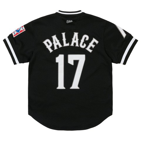 Palace PALACE NEW YORK CUBANS MESH V-NECK JERSEY BLACK - Style 5