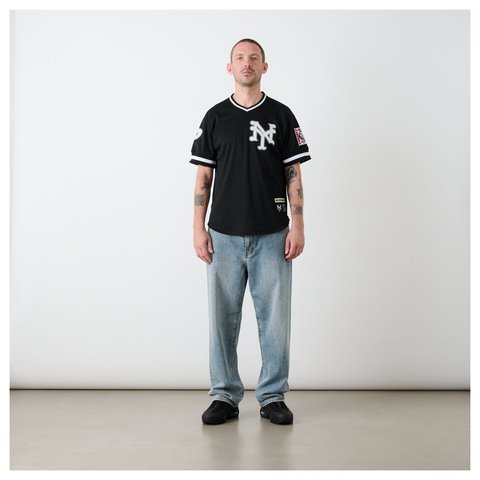Palace PALACE NEW YORK CUBANS MESH V-NECK JERSEY BLACK - Style 5