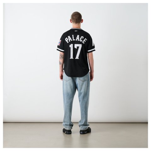 Palace PALACE NEW YORK CUBANS MESH V-NECK JERSEY BLACK - Style 5