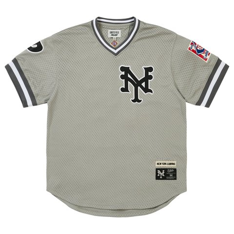 Palace PALACE NEW YORK CUBANS MESH V-NECK JERSEY GREY - Style 5