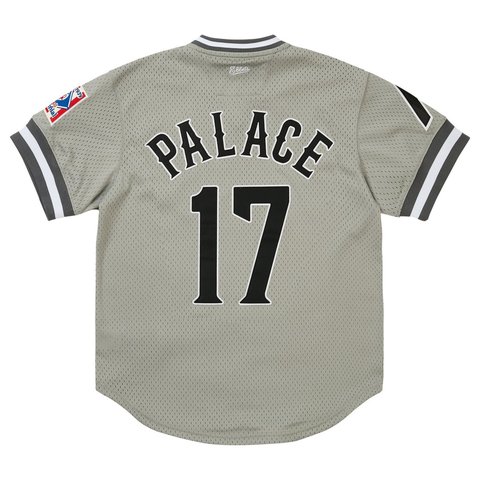 Palace PALACE NEW YORK CUBANS MESH V-NECK JERSEY GREY - Style 5