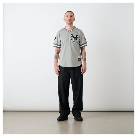 Palace PALACE NEW YORK CUBANS MESH V-NECK JERSEY GREY - Style 5