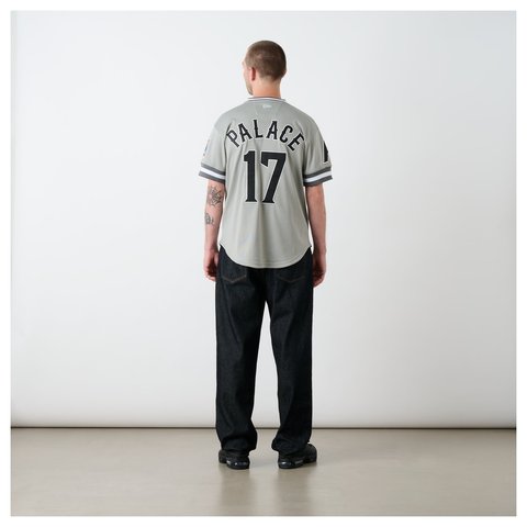 Palace PALACE NEW YORK CUBANS MESH V-NECK JERSEY GREY - Style 5