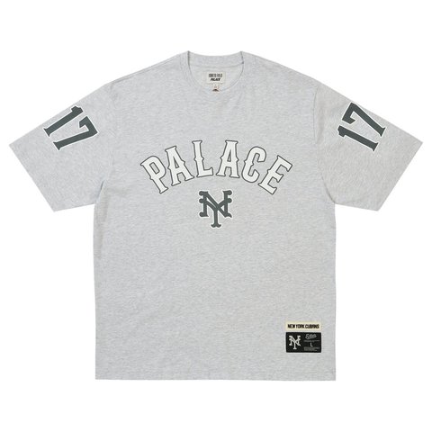 Palace PALACE NEW YORK CUBANS T-SHIRT GREY MARL - Style 4