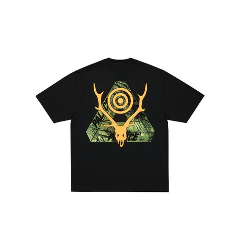 Palace PALACE SOUTH2 WEST8 STAG-FERG T-SHIRT BLACK - Style 4