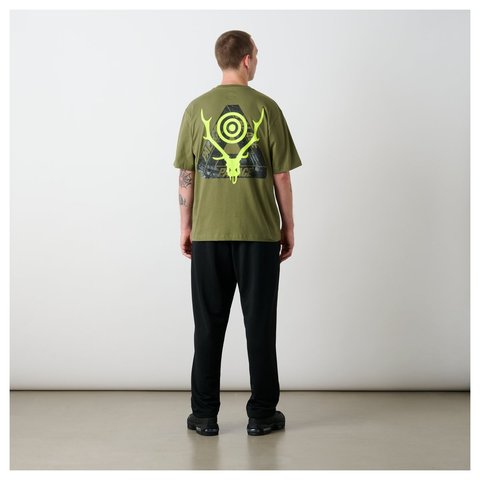 Palace PALACE SOUTH2 WEST8 STAG-FERG T-SHIRT OLIVE - Style 4
