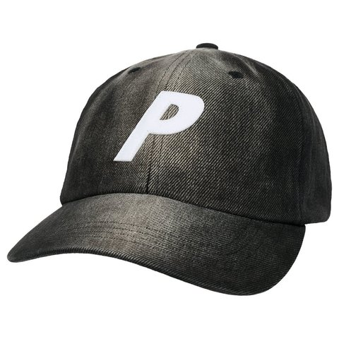 Palace BLEACHED DENIM P 6-PANEL BLACK - Style 3