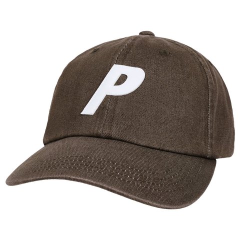 Palace BLEACHED DENIM P 6-PANEL BROWN - Style 3