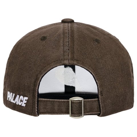 Palace BLEACHED DENIM P 6-PANEL BROWN - Style 3