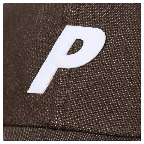 Palace BLEACHED DENIM P 6-PANEL BROWN - Style 3