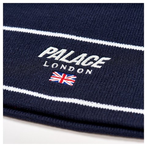 Palace PALACE LONDON NEIN CUFF BEANIE NAVY - Style 3
