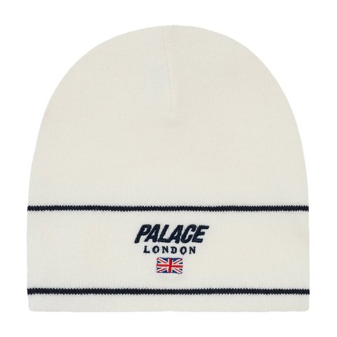 Palace PALACE LONDON NEIN CUFF BEANIE WHITE - Style 3