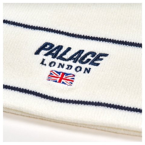Palace PALACE LONDON NEIN CUFF BEANIE WHITE - Style 3