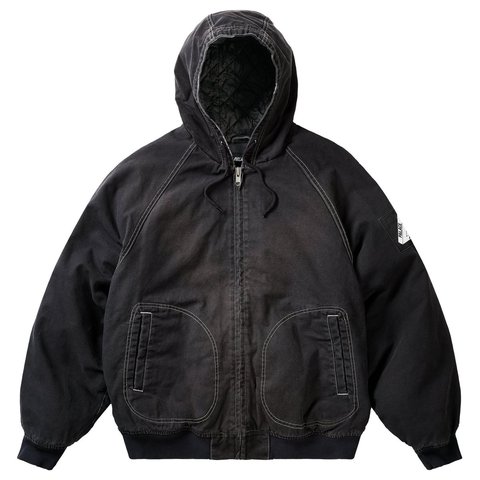 Palace 10 OZ HOODED CANVAS JACKET BLACK - Style 6
