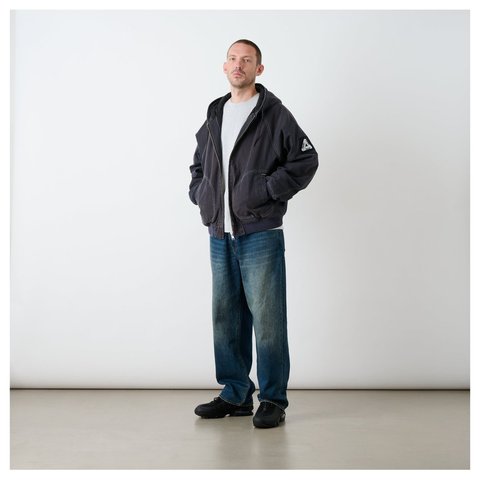 Palace 10 OZ HOODED CANVAS JACKET BLACK - Style 6