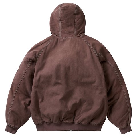 Palace 10 OZ HOODED CANVAS JACKET BROWN - Style 6