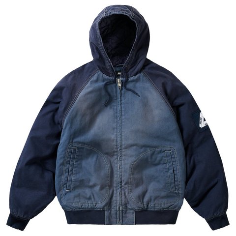 Palace 10 OZ HOODED CANVAS JACKET NAVY / BLUE - Style 6