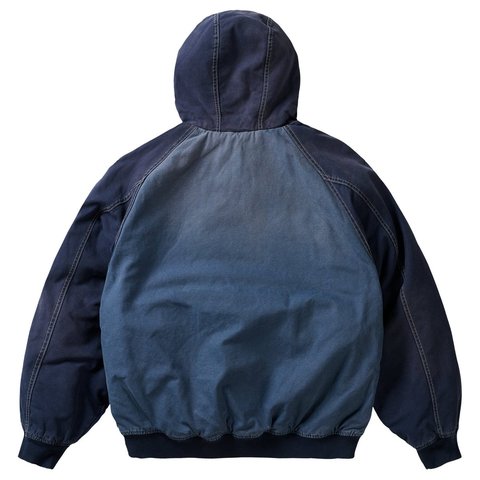Palace 10 OZ HOODED CANVAS JACKET NAVY / BLUE - Style 6