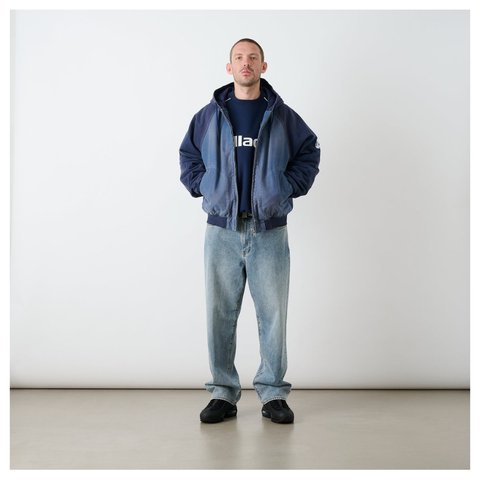 Palace 10 OZ HOODED CANVAS JACKET NAVY / BLUE - Style 6